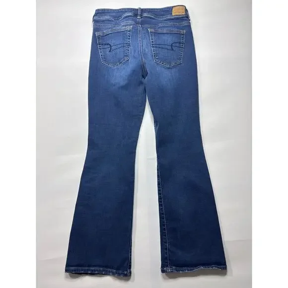 American Eagle Women's Kick Boot Blue Jeans - Size 10 Short (30x28.5) - Picture 2 of 6